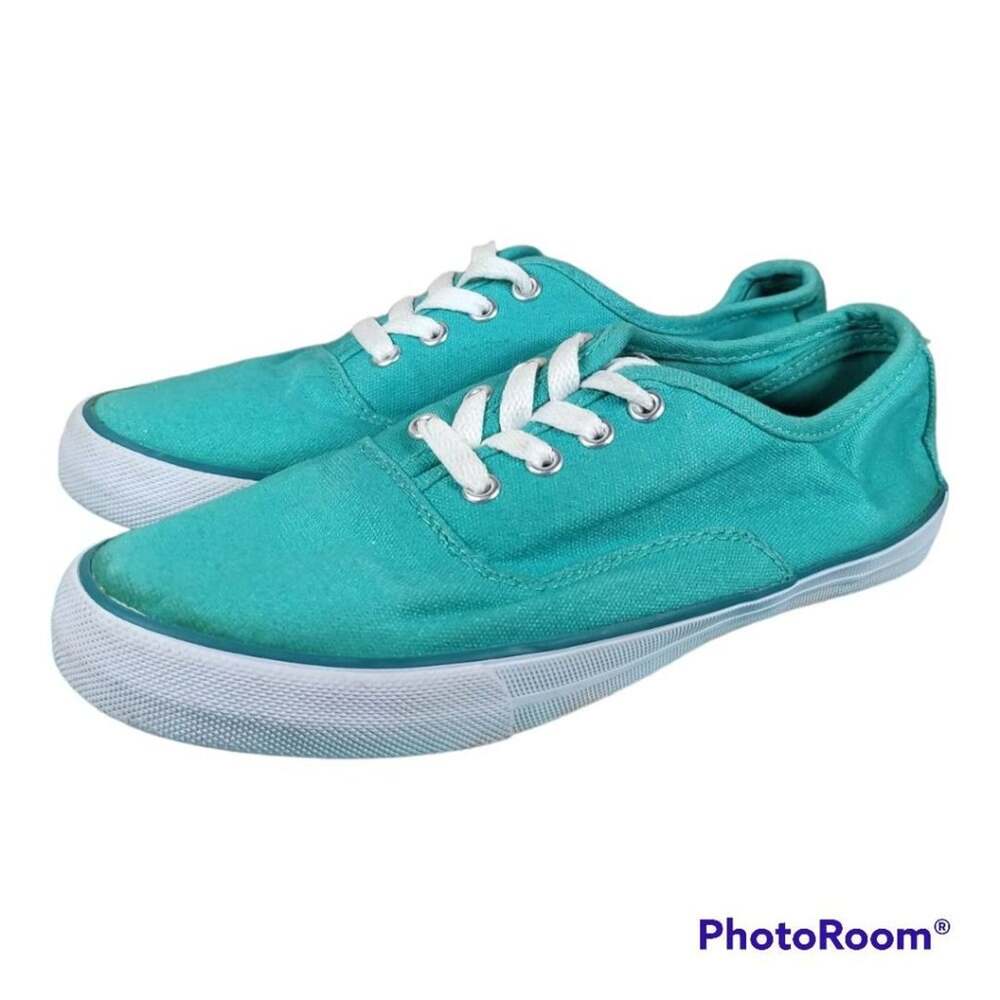 America Eagle Turquoise Slip On Sneakers Shoes Size 7
